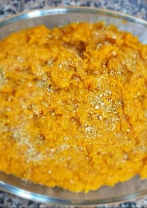 A picture of Gajjar ka halwa.