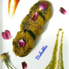 A picture of Zero oil Soya Lauki(bottle gourd) Kebabs.
