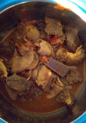 A picture of Offal pepper soup.