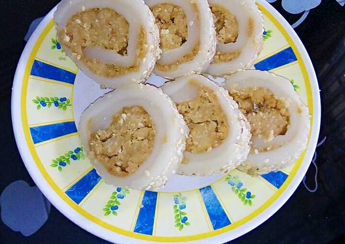 Resep Mochi Gulung Isi Kacang Oleh Delicia Kitchen Cookpad