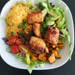 A picture of Fish Taco Salad(without tacos).