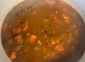Una foto de Potaje de frijol cubano