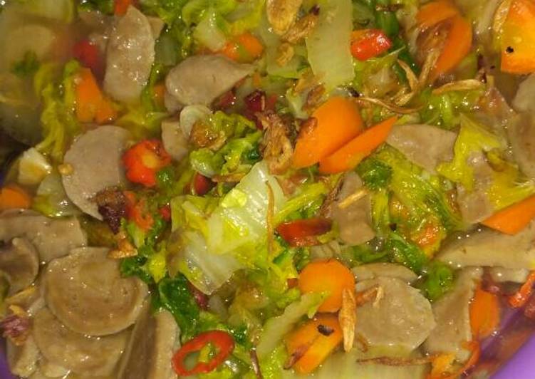 Bumbu Sawi kuah bakso | Cara Bikin Sawi kuah bakso Yang Sedap