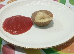 Una foto de Magdalenas de salmón con queso chedar