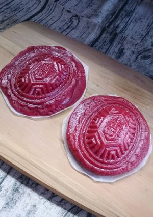 紅麴粉製作天然紅龜粿 的食譜成品照片