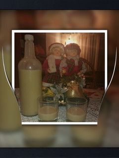 Una foto de #delantaldorado Ponche crema sin huevos