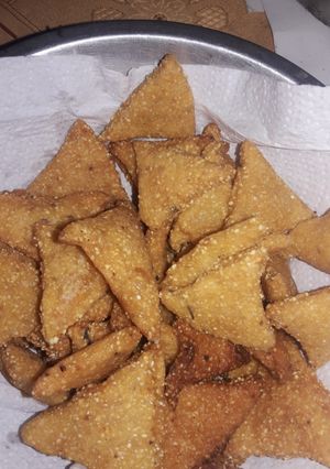 Una foto de Doritos caseros
