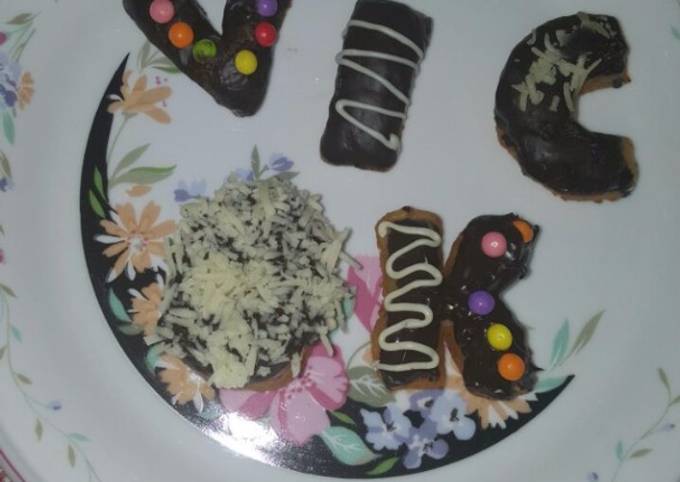 Resep Donat Huruf Oleh Mivs Kitchen Cookpad