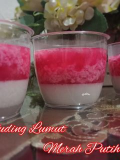 Foto resep Puding Lumut Merah Putih