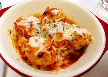 Easy Fast Cooking Shrimp meatball in tomato basil sauce Home Style