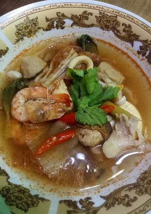 Foto resep Tom yam sup isi seafood