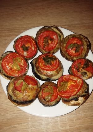 O poză a rețetei Ciuperci umplute cu cotlet de porc.