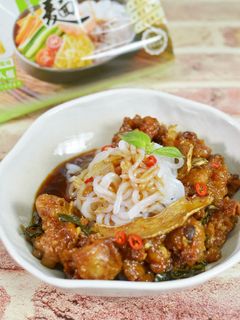 塔香醬燒蒟蒻三杯雞★okane 的食譜成品照片