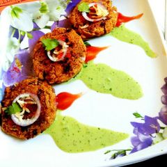 Kale chane ke kabab A picture of Kale chane ke kabab.