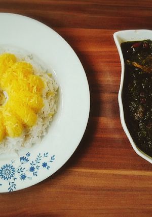 عکسی از دستور قرمه سبزی