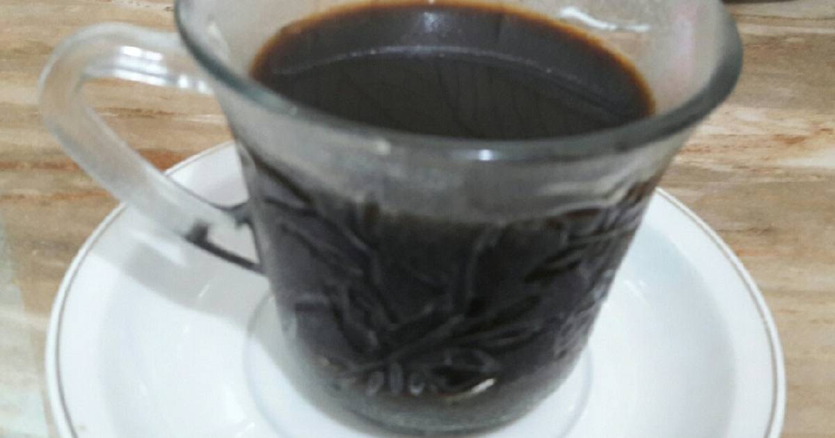 takaran kopi hitam dan gula