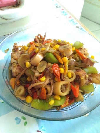Cara Gampang Membikin Resep  Cumi asin pedas manis yang Lezat, Sempurna