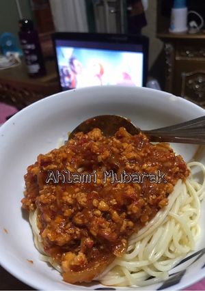 Foto resep Spaghetti ayam/sapi lidah Indonesia by Ahlami