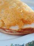 Wrap em "cama" de queijo parmesão