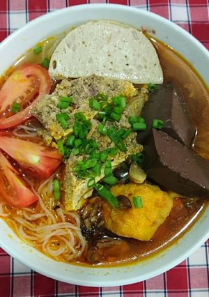 Hình của món Bún riêu cua.