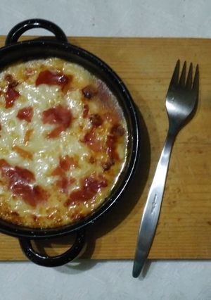 Foto principal de Parmesano al horno con jamón y tomate