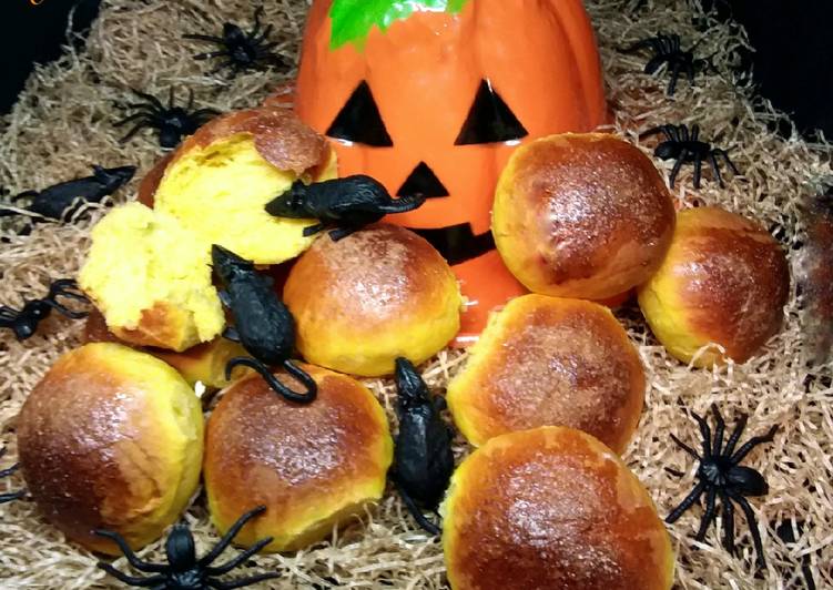 Steps to Make Favorite Bollos de calabaza para Halloween