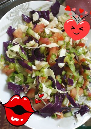 صورة لوصفة سلطة مشكلة 😋😋
