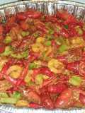 Crawfish,shrimp and broccoli crab boil