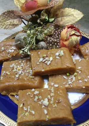 A picture of Basan ki barfi😋 #foodiesandfriends.