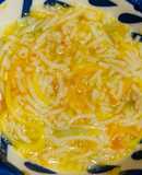 Mì tôm bí đỏ siêu ngon cho bé