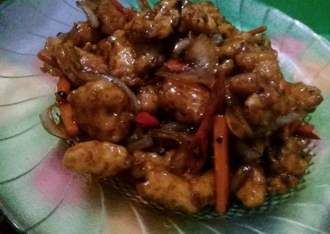 Ayam Gurih Saus Lada Hitam (Chicken Blackpepper)