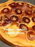 Banana-caramel upside down a la teflon
