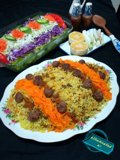 عکسی از دستور پلو هویج الهام پز