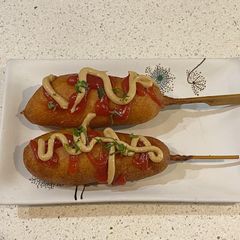 Japanese corn dogs A picture of Japanese corn dogs.