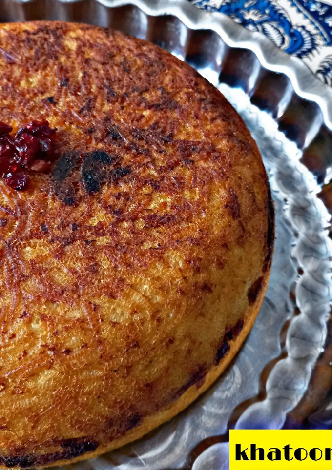 عکسی از دستور ته چین مرغ خاتون پز🙈🥧