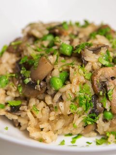 A picture of Mushroom Risotto.