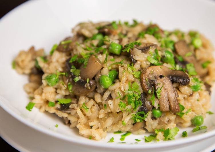 Simple Way to Prepare Quick Mushroom Risotto