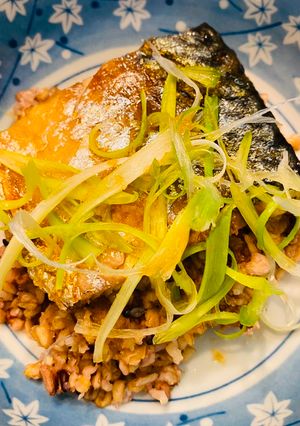 薄鹽鯖魚蓋飯 的食譜成品照片