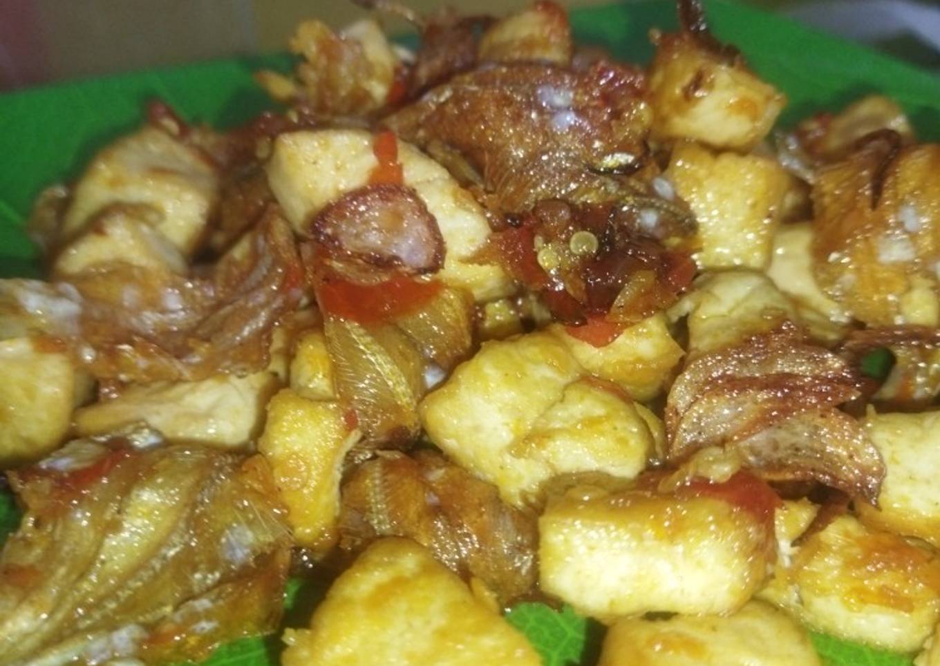 Tahu balado ikan crispy