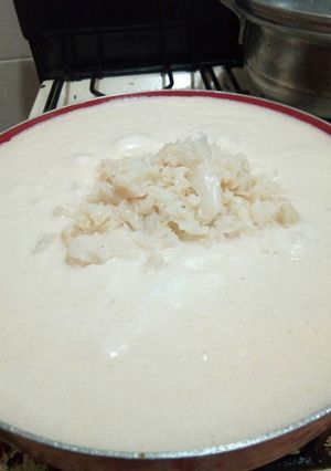 Una foto de Crema de coliflor