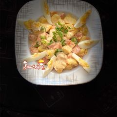 A picture of Buffalo potatoes salad.