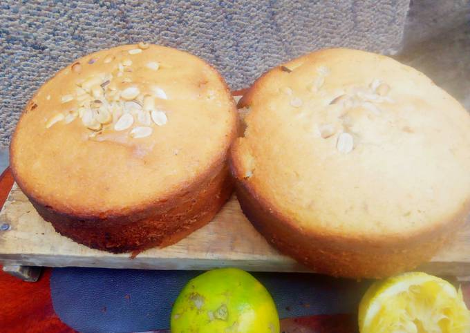 Recipe of Perfect Orange naked cake 1kg #4weeksChallenge