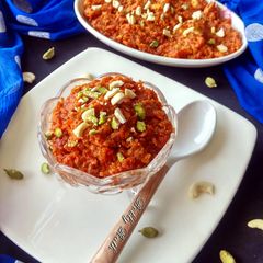 A picture of Mawa gajar halwa.