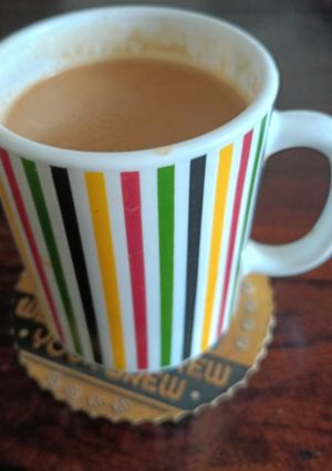 A picture of Adrak - Pudina Chai --- Indian Ginger - Mint Tea, A Wellness Drink In Monsoon.
