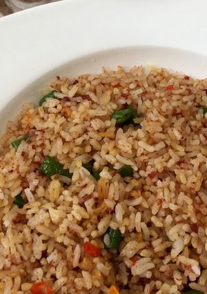 Foto resep Nasi goreng kornet & kacang panjang