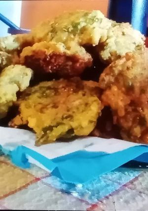 Una foto de Torrejitas de arroz y espinaca ! (Sobras) 3 Pasos !!
