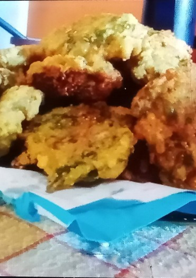Una foto de Torrejitas de arroz y espinaca ! (Sobras) 3 Pasos !!