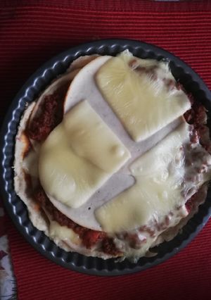 Una foto de Quiche relleno napolitano