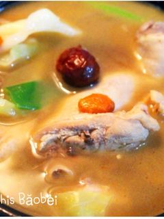 台式料理|麻油蔬菜雞肉鍋 Sesame Oil Vegetable & Chicken Soup 的食譜成品照片