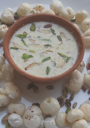 A picture of Shahi foxnut dry fruits firni.